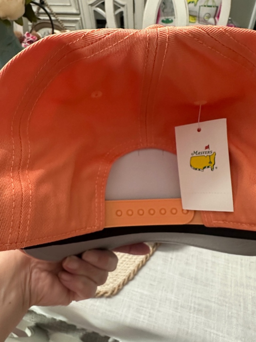 Masters Orange Pimento Rope-Trim Snapback Hat - Picture 3 of 3